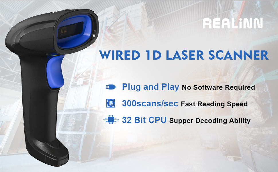 wired 1d laser scanner